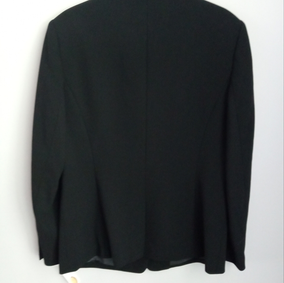 NEW TALBOTS BLACK WOOL 3 BUTTON LINED BLAZER SIZE 10. - Picture 11 of 11